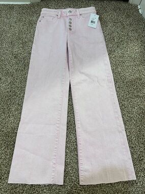 Joe’s Jeans The Wyatt High Rise Retro Crop Jean in Pink Power NWT